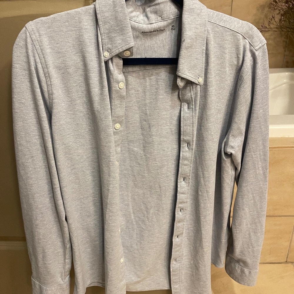 Abercrombie & Fitch Light blue button down